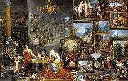 Jan Brueghel The Elder Allegory of Sight and Smell oil painting on canvas